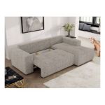 Narożnik MONIVA L - strona prawa - beżowy, struktura