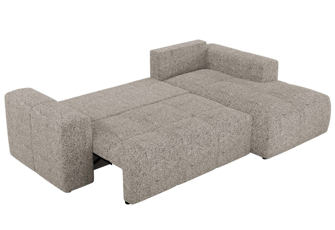 Narożnik MONIVA L - strona prawa - beżowy, struktura