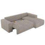 Narożnik MONIVA L - strona prawa - beżowy, struktura