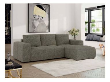 Narożnik MONIVA L - strona prawa - szary, struktura