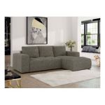 Narożnik MONIVA L - strona prawa - szary, struktura