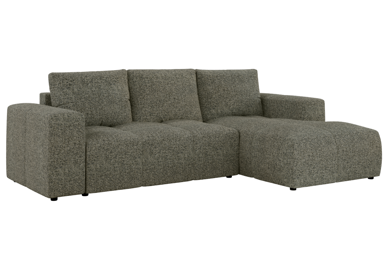 Narożnik MONIVA L - strona prawa - szary, struktura