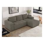 Narożnik MONIVA L - strona prawa - szary, struktura