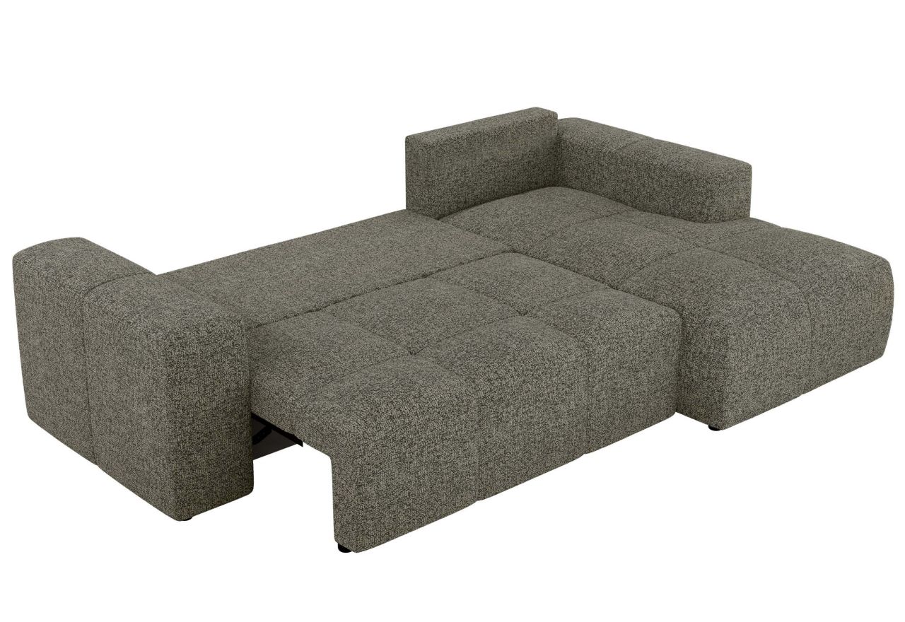 Narożnik MONIVA L - strona prawa - szary, struktura