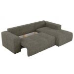 Narożnik MONIVA L - strona prawa - szary, struktura