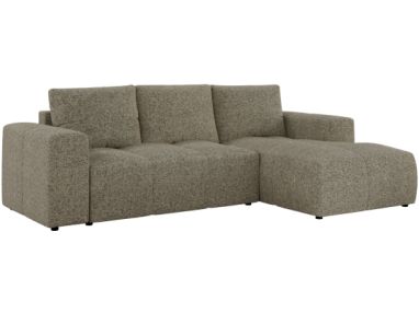 Narożnik MONIVA L - strona prawa - ciemnobeżowy, struktura