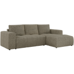 Narożnik MONIVA L - strona prawa - ciemnobeżowy, struktura