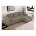 Narożnik MONIVA L - strona prawa - ciemnobeżowy, struktura