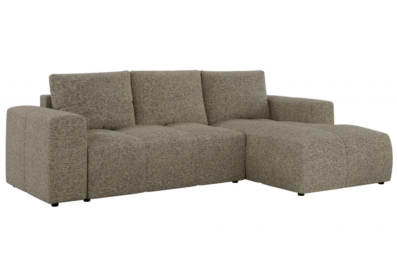 Narożnik MONIVA L - strona prawa - ciemnobeżowy, struktura