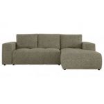 Narożnik MONIVA L - strona prawa - ciemnobeżowy, struktura