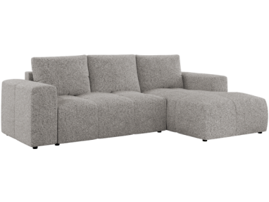 Narożnik MONIVA L - strona prawa - jasnoszary, struktura