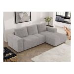 Narożnik MONIVA L - strona prawa - jasnoszary, struktura