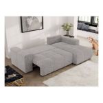 Narożnik MONIVA L - strona prawa - jasnoszary, struktura