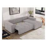 Narożnik MONIVA L - strona prawa - jasnoszary, struktura