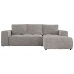 Narożnik MONIVA L - strona prawa - jasnoszary, struktura