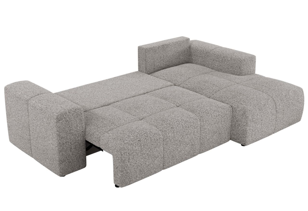 Narożnik MONIVA L - strona prawa - jasnoszary, struktura