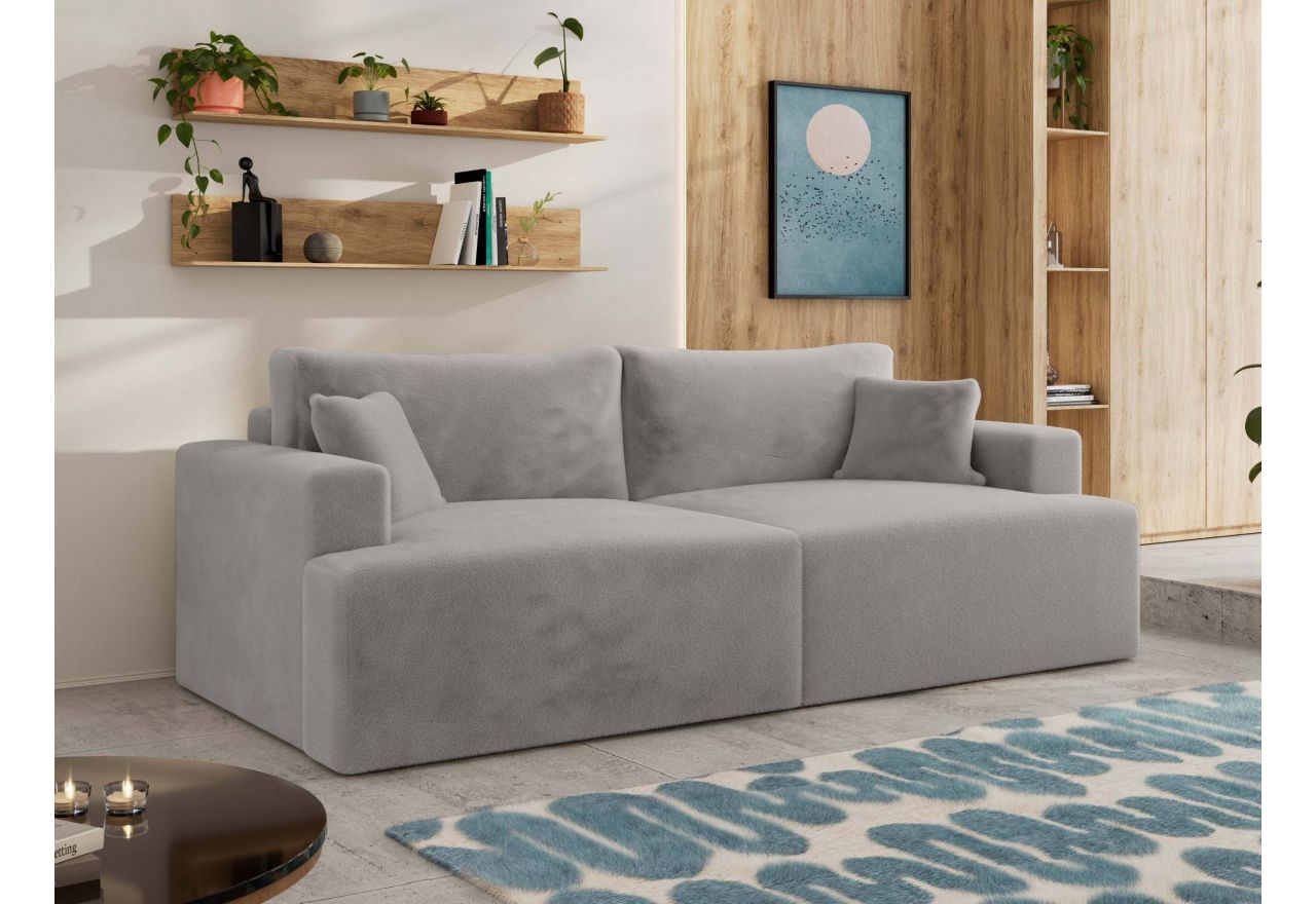 Sofa VIRELLA - jasnoszary, plusz