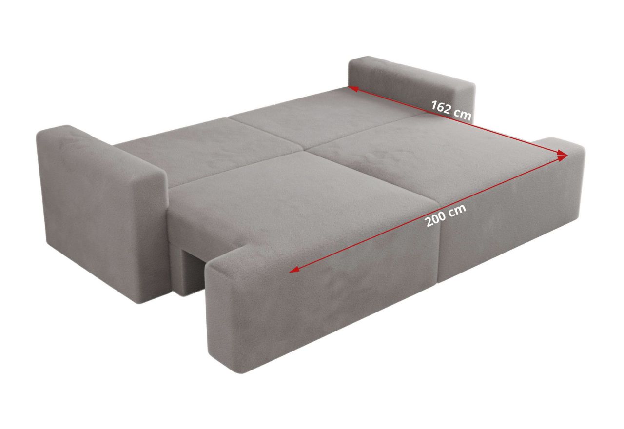 Sofa VIRELLA - jasnoszary, plusz