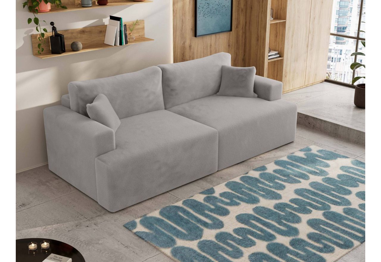 Sofa VIRELLA - jasnoszary, plusz