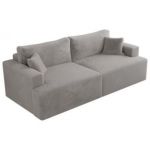 Sofa VIRELLA - jasnoszary, plusz