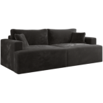 Sofa VIRELLA - ciemnoszary, plusz