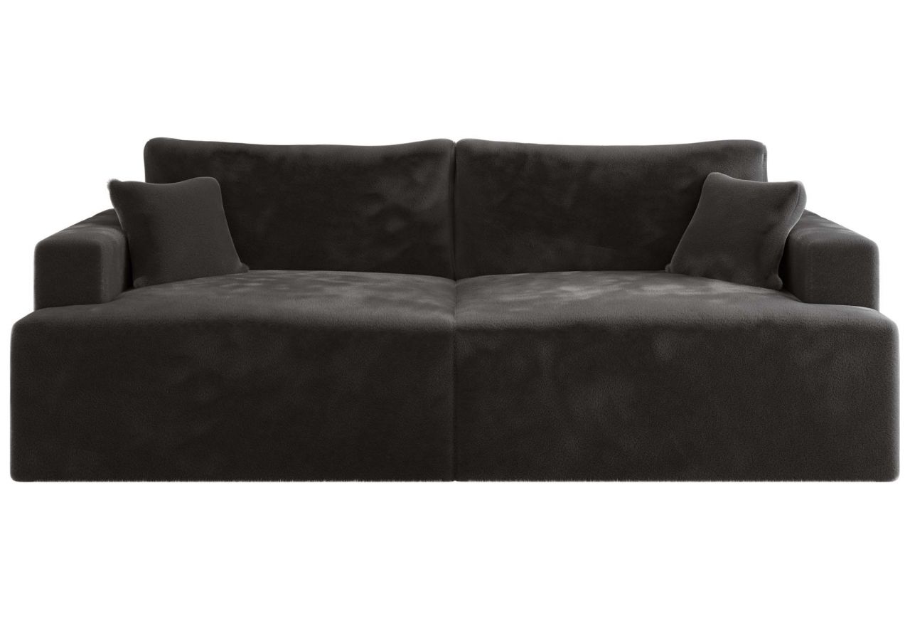 Sofa VIRELLA - ciemnoszary, plusz