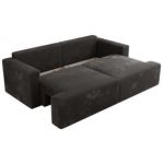 Sofa VIRELLA - ciemnoszary, plusz
