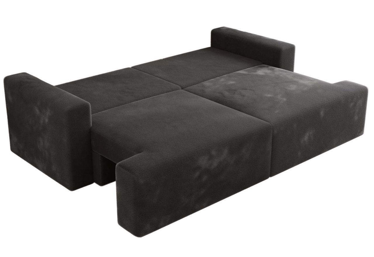 Sofa VIRELLA - ciemnoszary, plusz