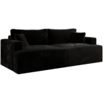 Sofa VIRELLA - czarny, plusz