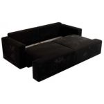 Sofa VIRELLA - czarny, plusz