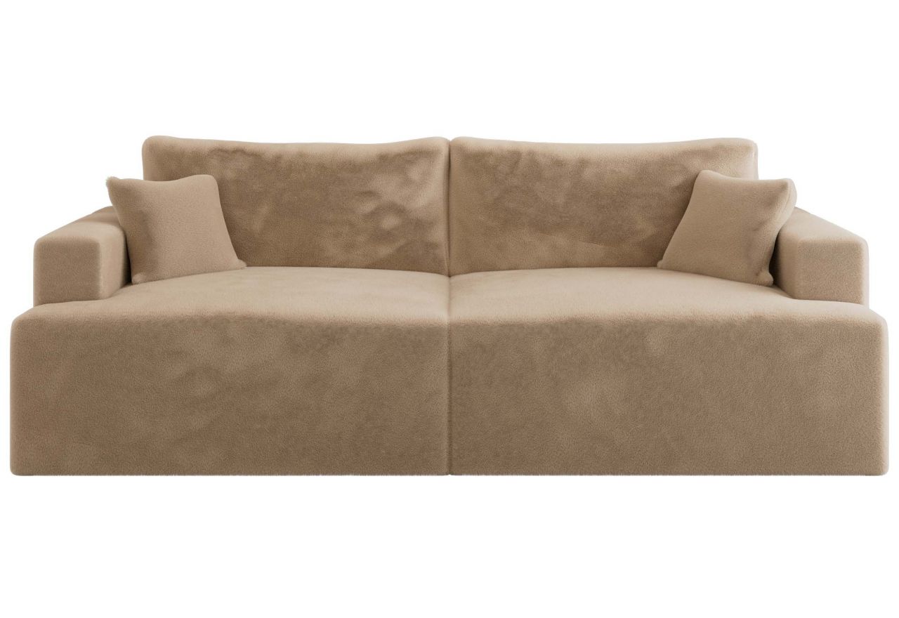 Sofa VIRELLA - beżowy, plusz