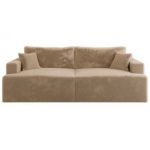 Sofa VIRELLA - beżowy, plusz