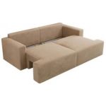 Sofa VIRELLA - beżowy, plusz