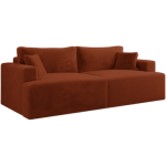 Sofa VIRELLA - pomarańczowy, plusz