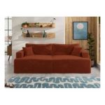 Sofa VIRELLA - pomarańczowy, plusz