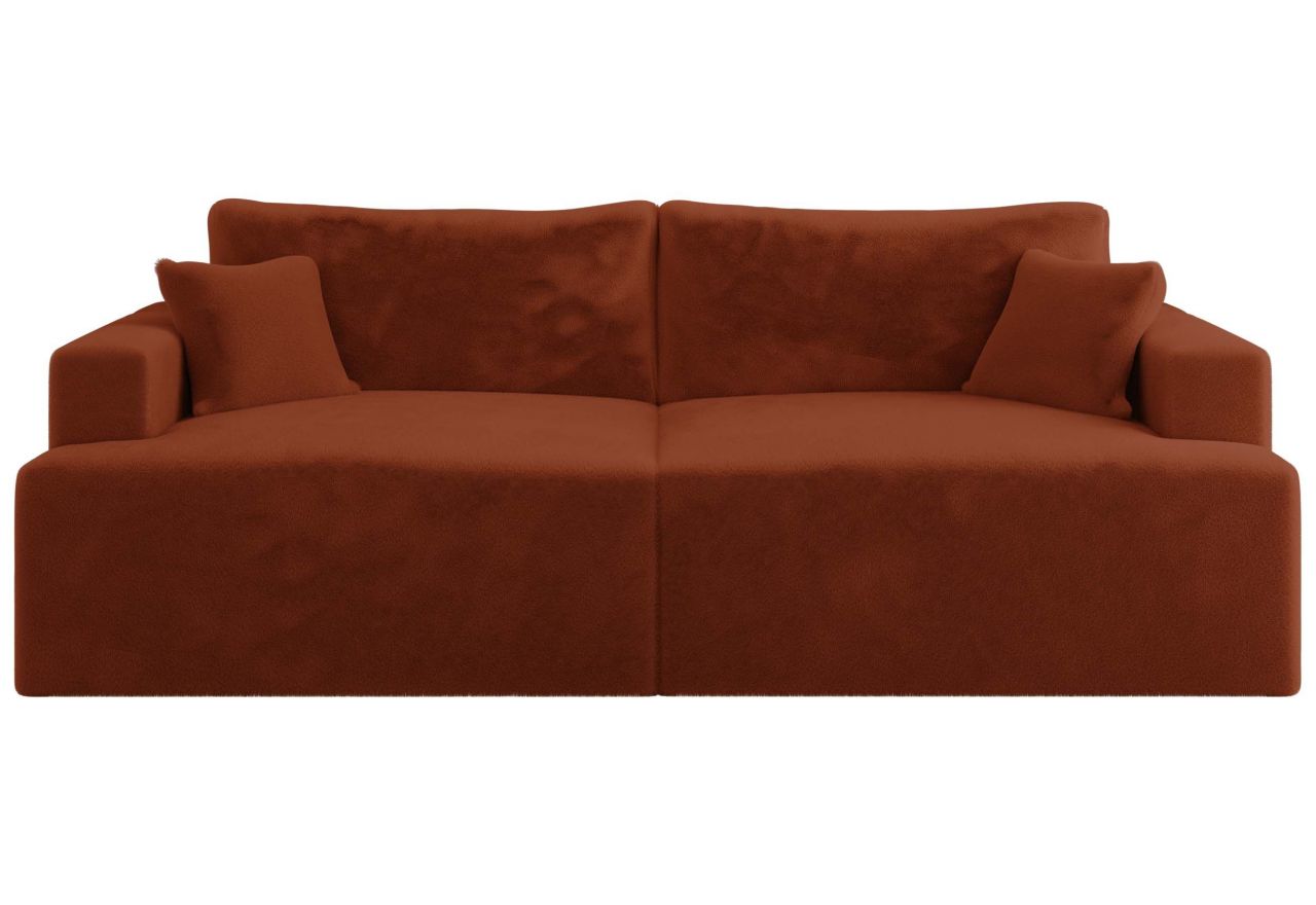 Sofa VIRELLA - pomarańczowy, plusz