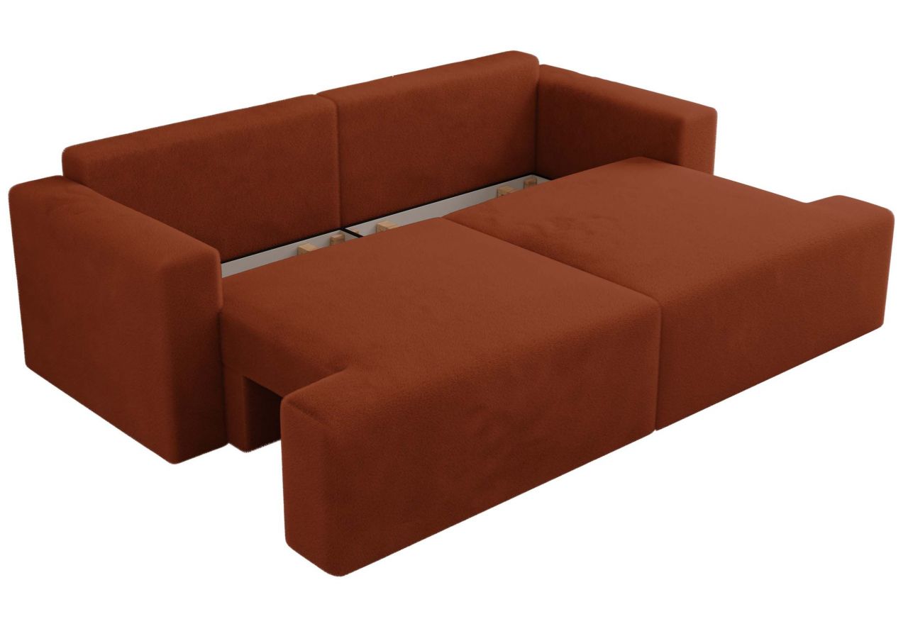 Sofa VIRELLA - pomarańczowy, plusz