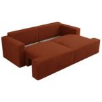 Sofa VIRELLA - pomarańczowy, plusz