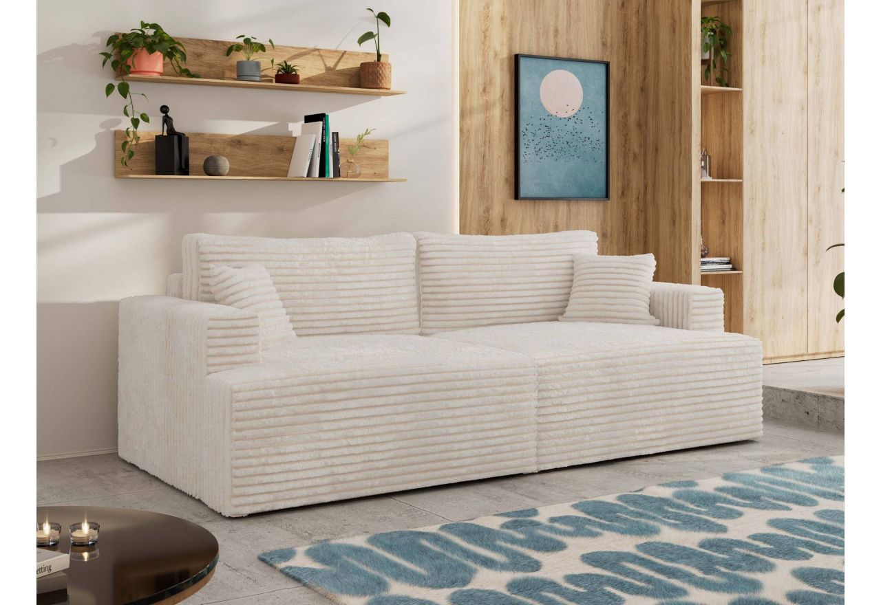 Sofa VIRELLA - beżowy, sztruks