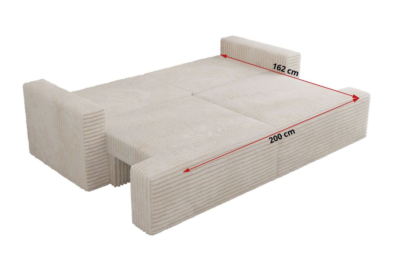 Sofa VIRELLA - beżowy, sztruks