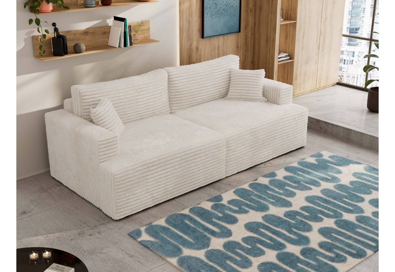 Sofa VIRELLA - beżowy, sztruks