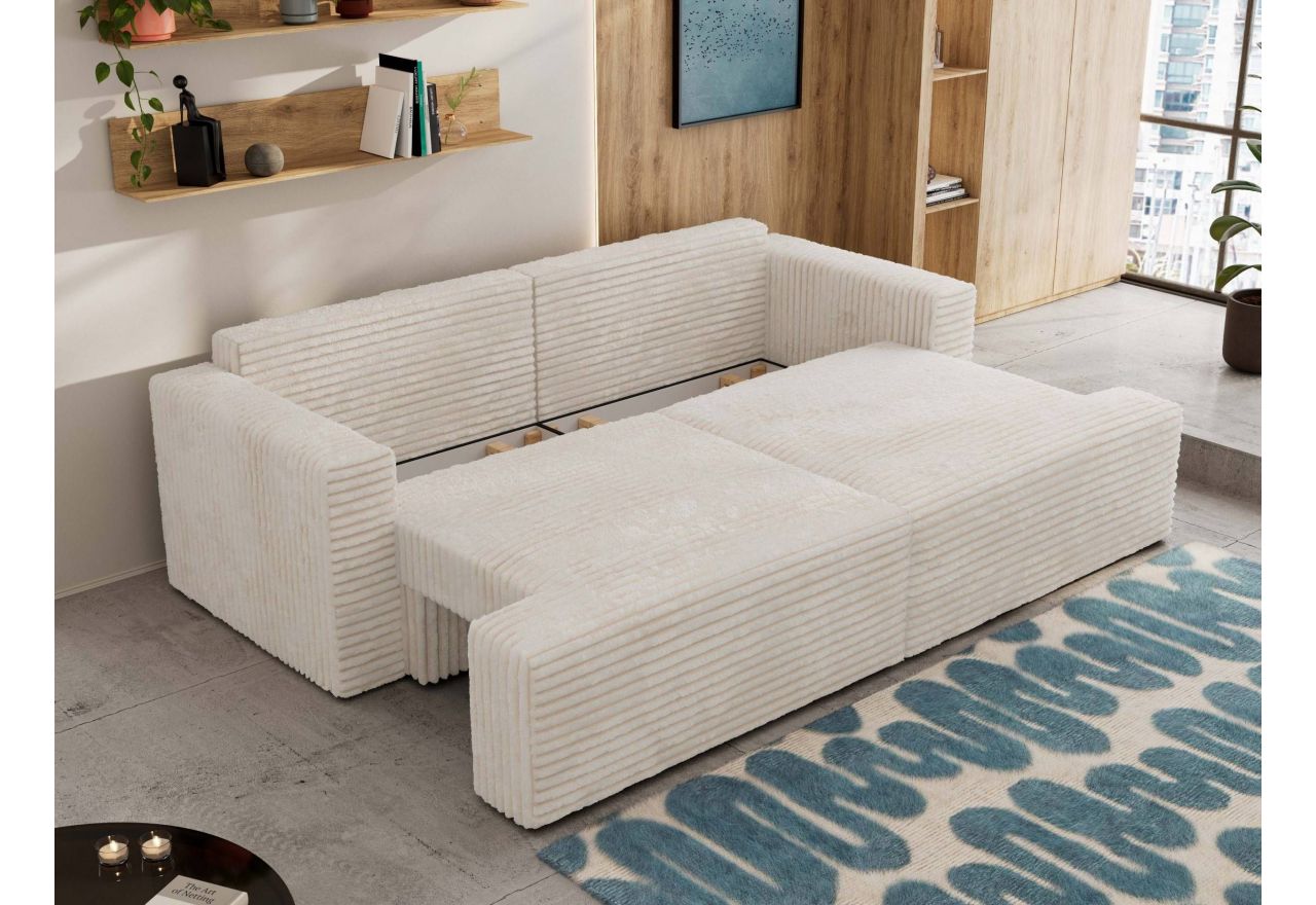 Sofa VIRELLA - beżowy, sztruks