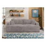 Sofa VIRELLA - szary, sztruks