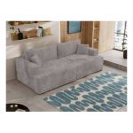 Sofa VIRELLA - szary, sztruks