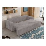 Sofa VIRELLA - szary, sztruks