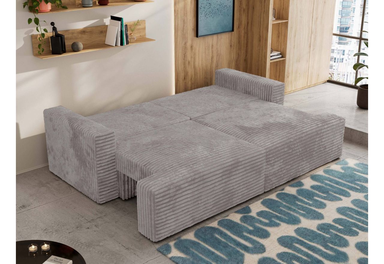 Sofa VIRELLA - szary, sztruks