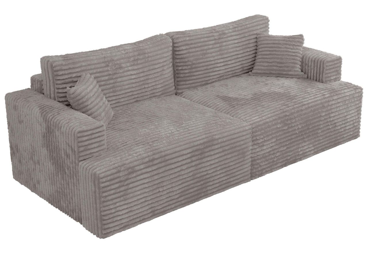 Sofa VIRELLA - szary, sztruks