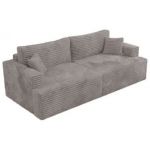 Sofa VIRELLA - szary, sztruks