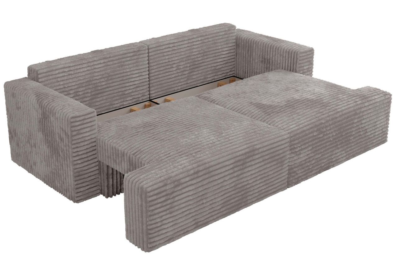 Sofa VIRELLA - szary, sztruks