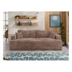 Sofa VIRELLA - brązowy, sztruks